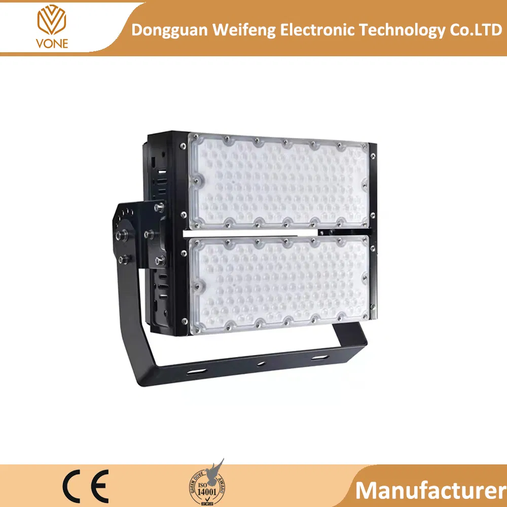 100W to 500W Outdoor Waterproof LED Stadium Flood Lights 90 Degrees 20 Degrees Beam Angle for Parking Lot Tunnel Billboard Industrial Lighting