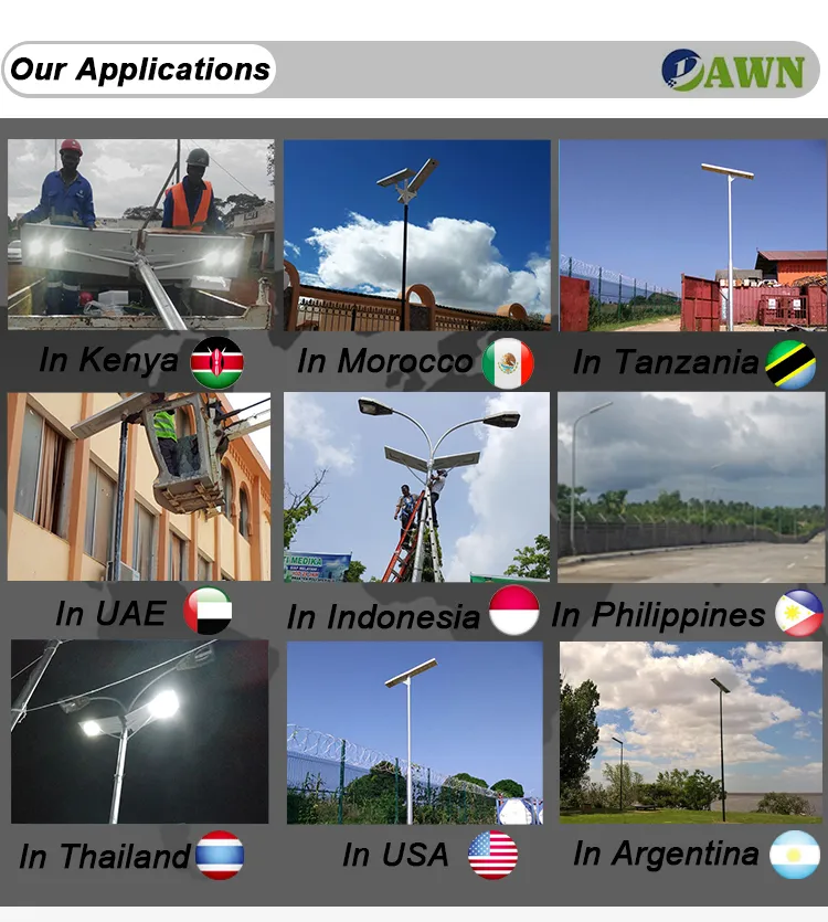 100watts CE RoHS LED Lamp All in One Solar Street/Garden/Road Light