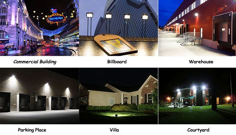 10watt Die Casted Aluminum Outdoor Integrated Security Light Small LED Floodlight with Dusk to Dawn Control GS SAA FCC Aprroved
