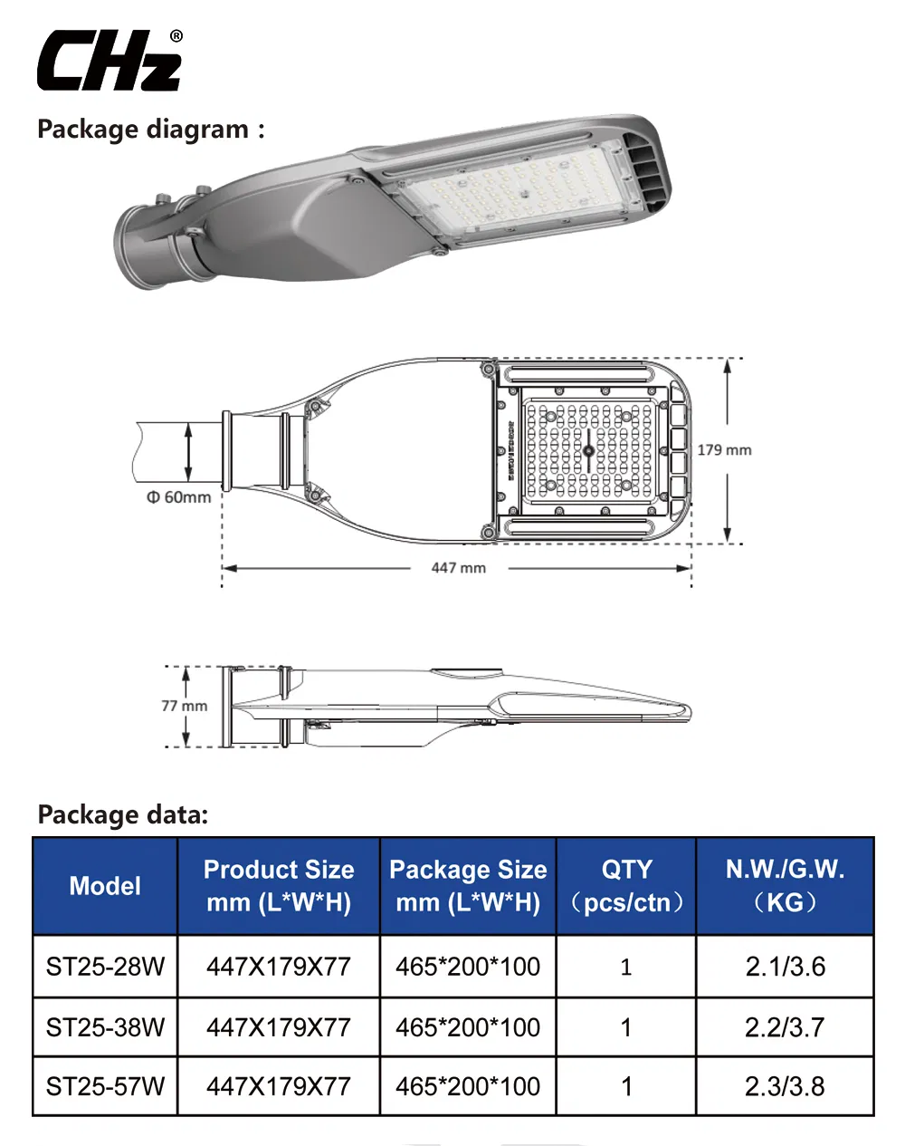 110W LED Street Light LED Corn Light E40