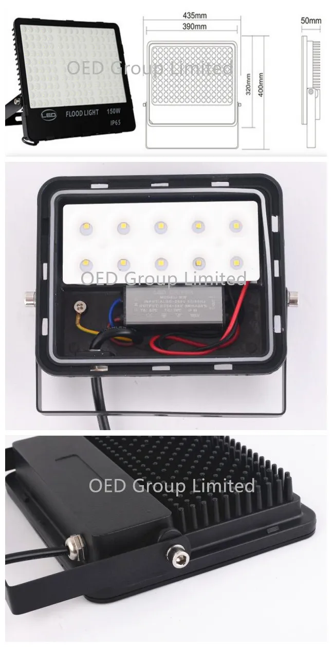 150W PF 0.9 Ra. 80 3 Years Warranty Slim Nano Outdoor Lighting LED Flood Light 150W