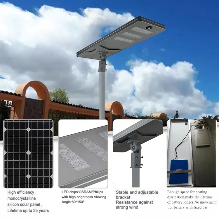 20-200watts Integrated All in One Solar LED Street Light Distributor