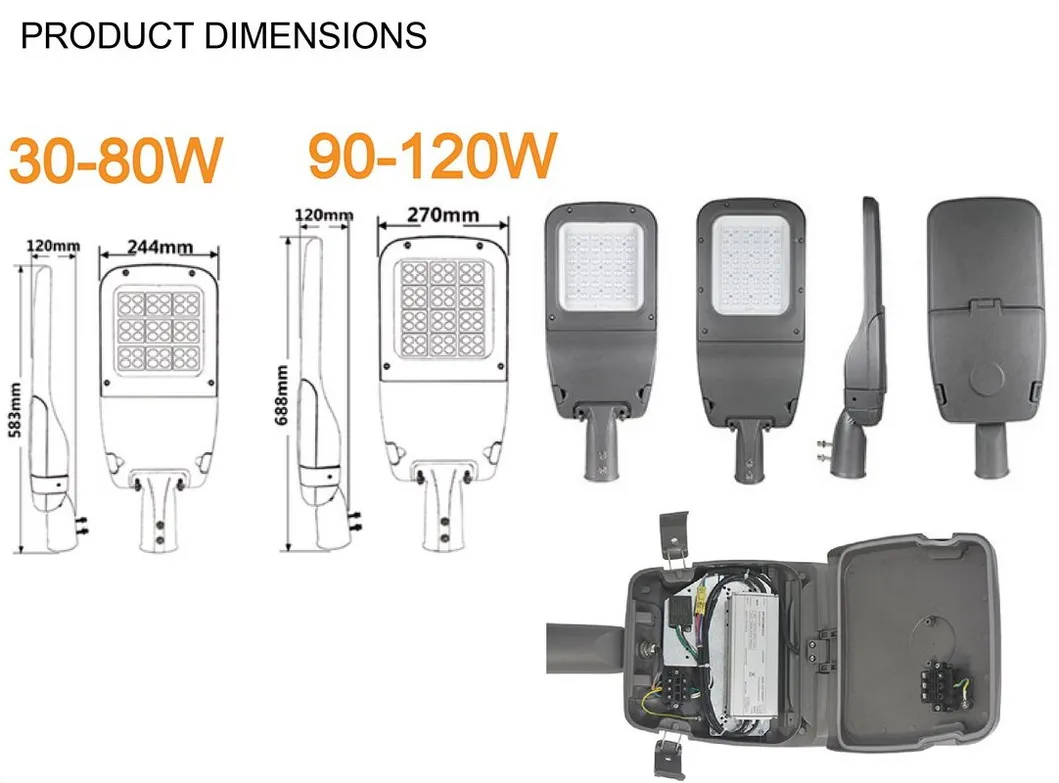 2020 Ce RoHS LED Public Street Light Outdoor Luminaire for UK USA Australia