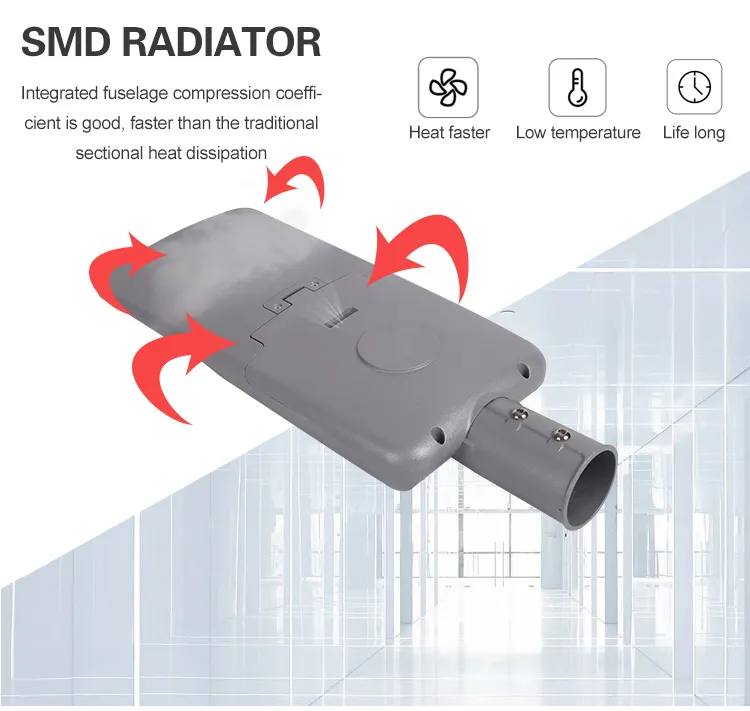 2700-6500K Die-Cast Aluminum LED 75W 100W Streetlight