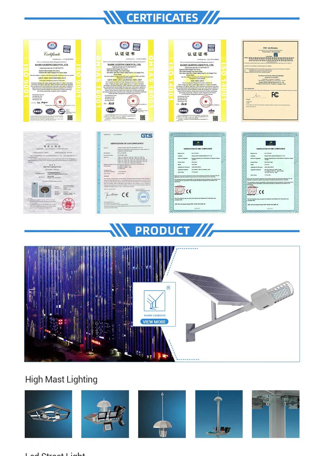 30W/60W/90/120W/150W/180W Outdoor LED Street Light (DL0072)