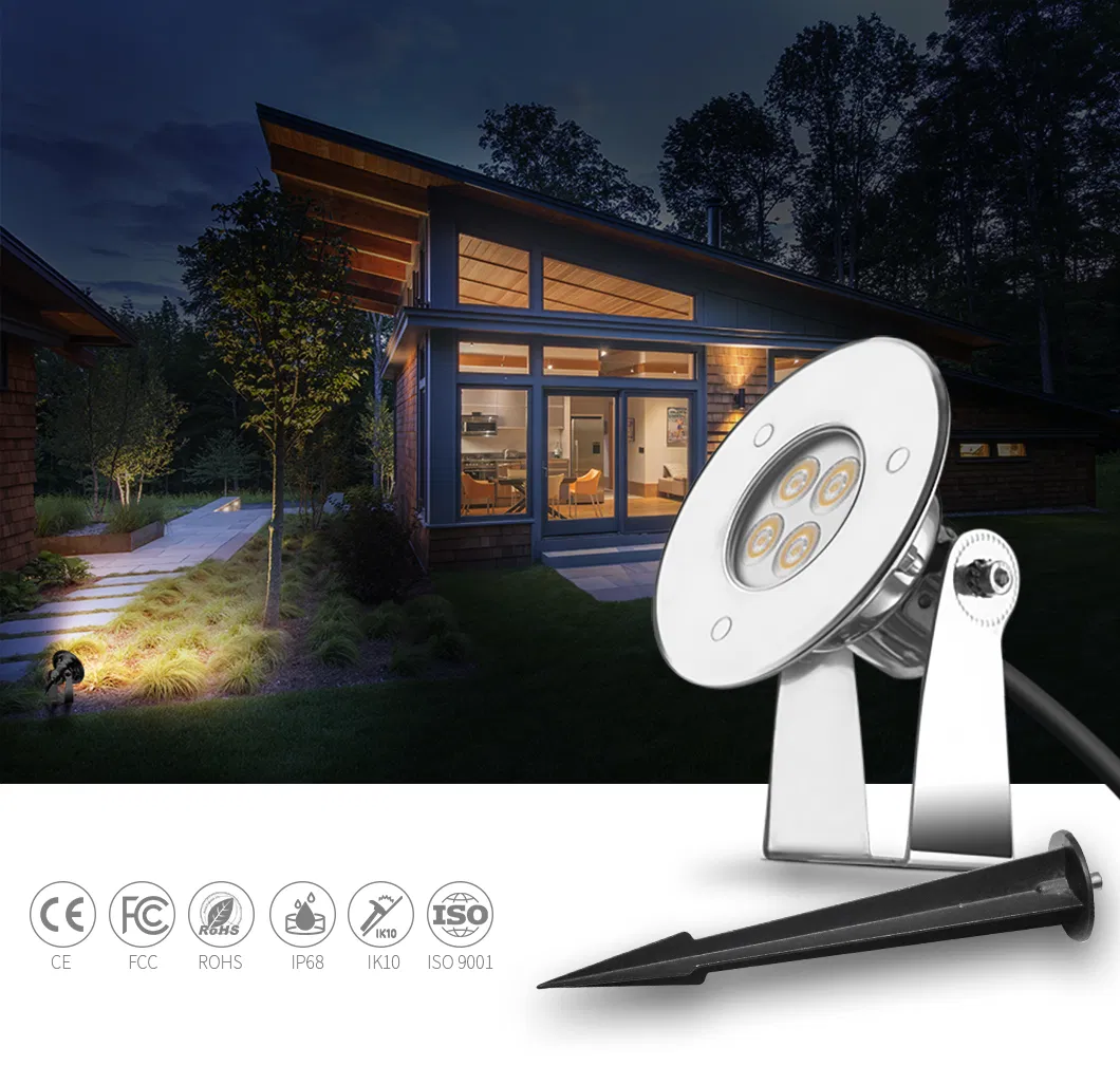 5W 24V IP68 Structural Waterproof LED Garden Landscape Spot Lighting