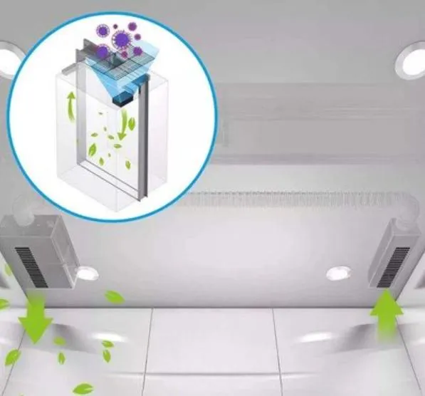 6060 60W 222nm Photocatalyst Hospital Air Purification Germicidal Lamp.