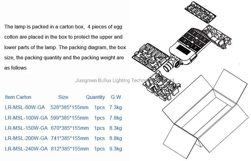 60W Die-Casting Aluminum LED Street Light with Levelling Instrument Bar, Road Lighting, LED Street Lamp