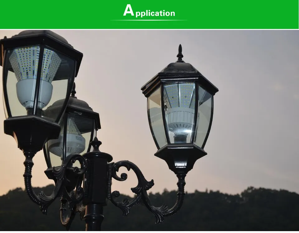 60W E39 Solar Garden Lights Retrofit LED