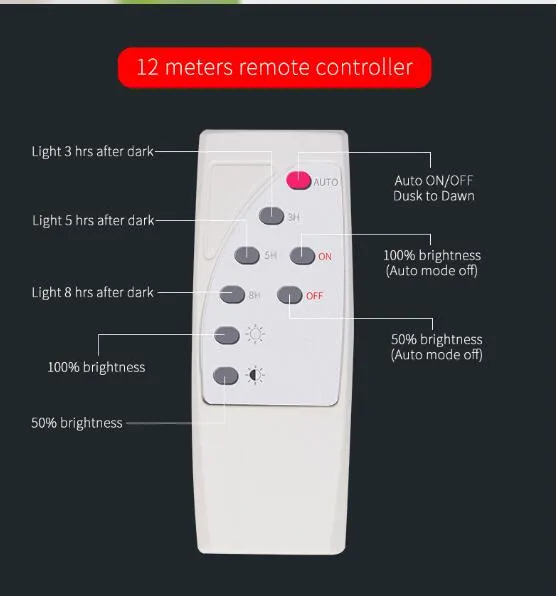 60W Solar Flood Light Garden Light Remote Control Street Lights