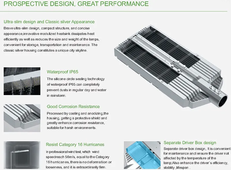 80W 100W Freeways LED Street Light for Suburb Road Lighting