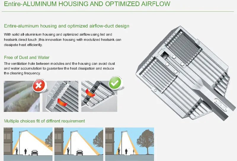 80W 100W Freeways LED Street Light for Suburb Road Lighting