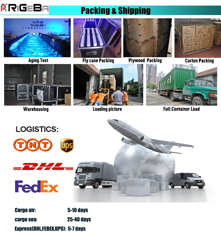 8LEDs *12W RGBWA 5in 1 LED Wireless Wall Washer