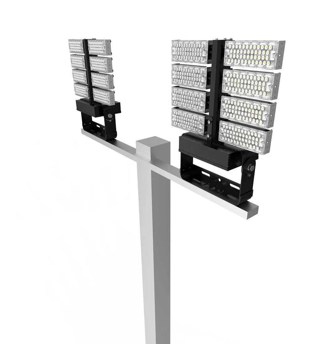Aluminum Profile LED High Power Flood Light for Commercial Area Parking Lot Tennis Court with Bird Control