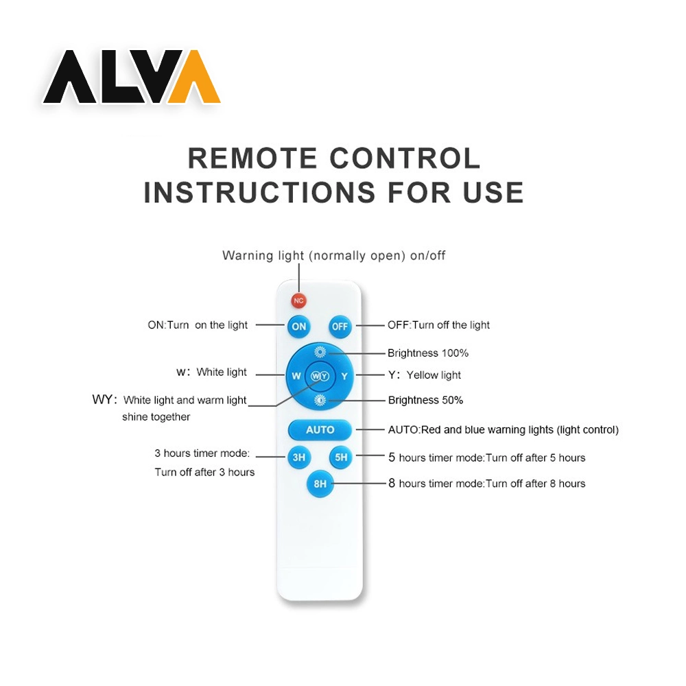 Alva 400W High Power LED Floodlight Solar Energy Saving Outdoor Lamp Remote Control Light with Digital for Projects or Residential Area