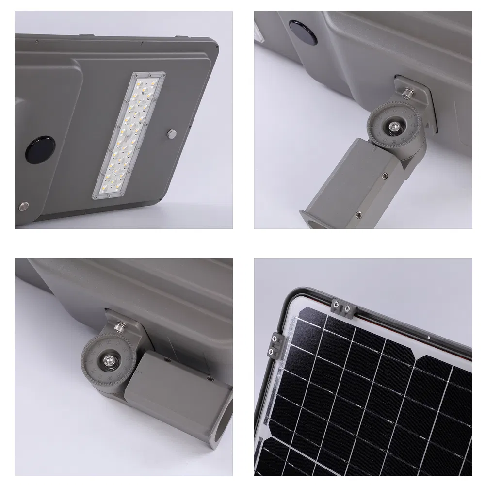 Black Housing 20W Integrated Solar LED Street Light All in One