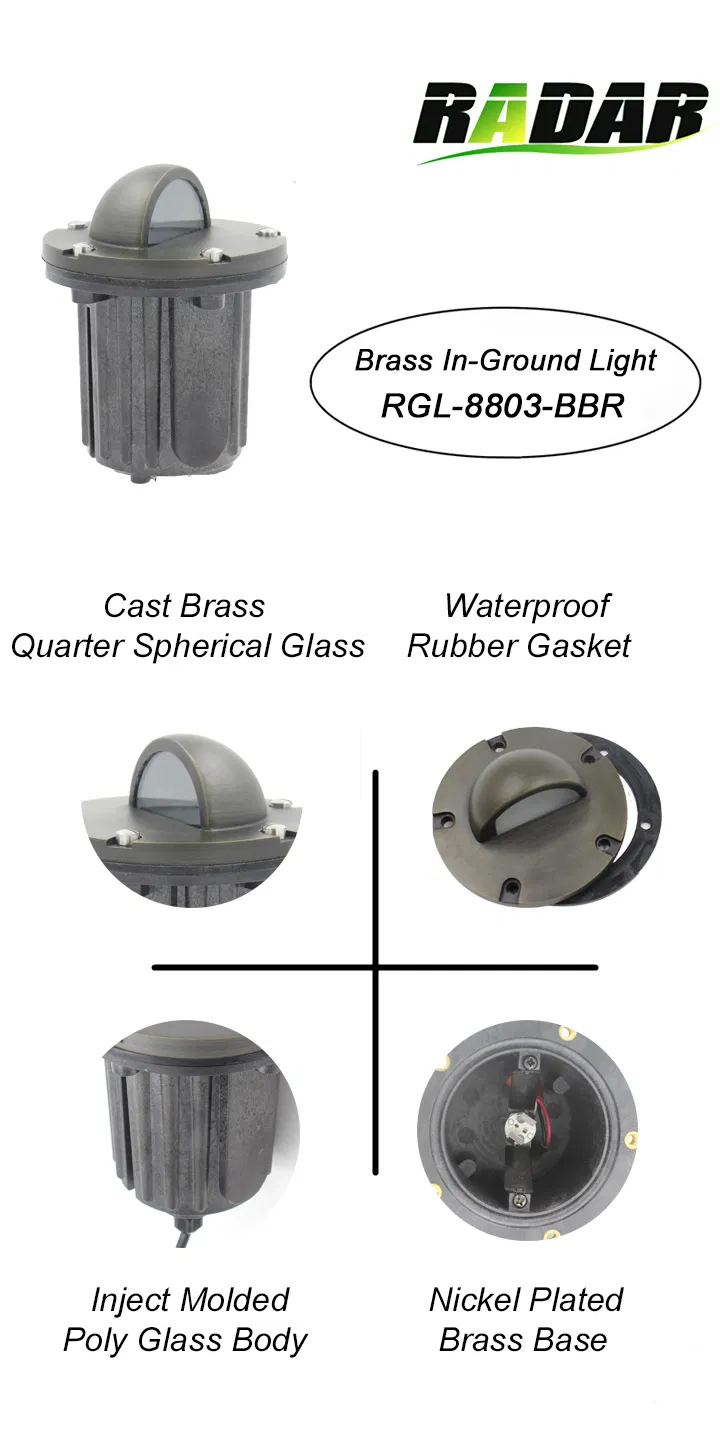 Brass Outdoor Landscape Lighting Fixture LED Garden Light