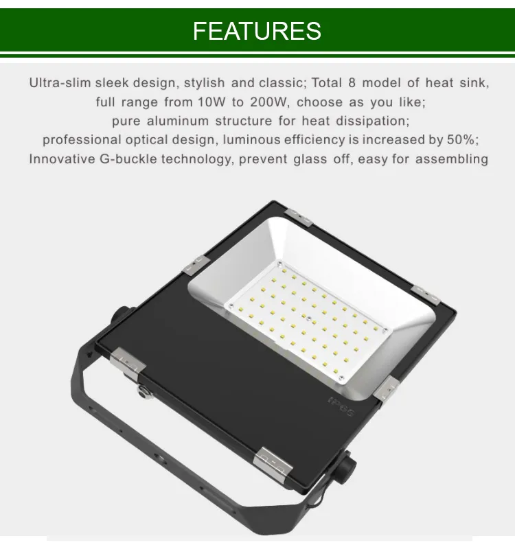 Ce RoHS High Power LED Floodlight IP66 300W Outdoor LED Flood Light