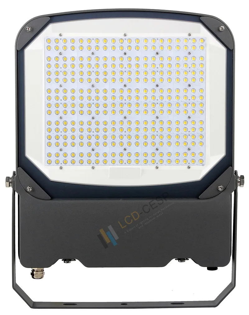 China IP66 LED Floodlight 100W 150W 200W with Different Beam Angle 15, 20, 30, 60, 90, 120 Degree and Meanwell Driver Philipsdriver TUV Brand Driver 85-265VAC