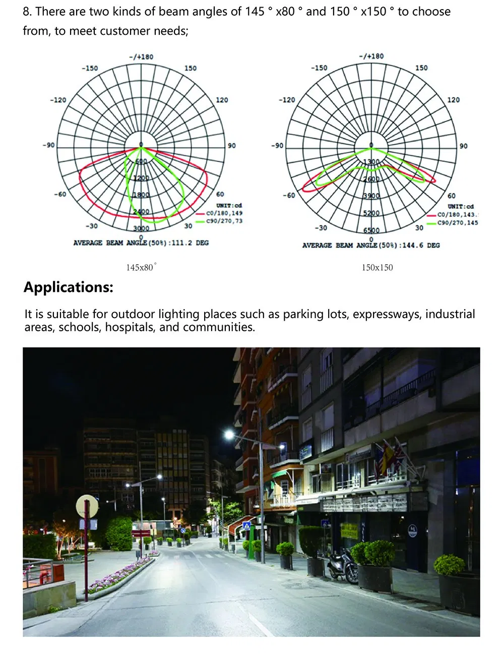 Chz Manufacturer 40W 60W 100W 150W High Quality 3000-6500K SMD LED Street Lights Outdoor