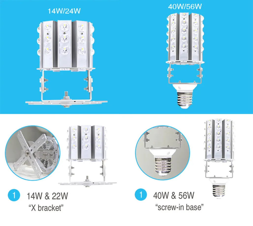 Dlc LED Post Top Retrofit Light Replace 40~150W Mh/HPS