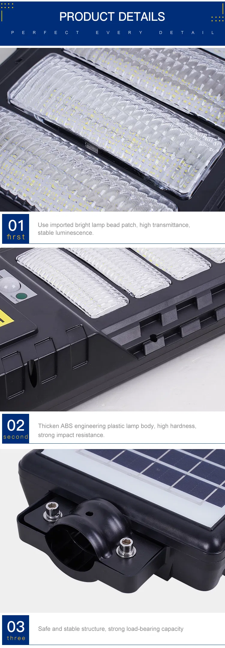 Energy Saving IP65 Waterproof Slim Integrated All in One Solar Streetlight Outdoor 300W Solar LED Street Light