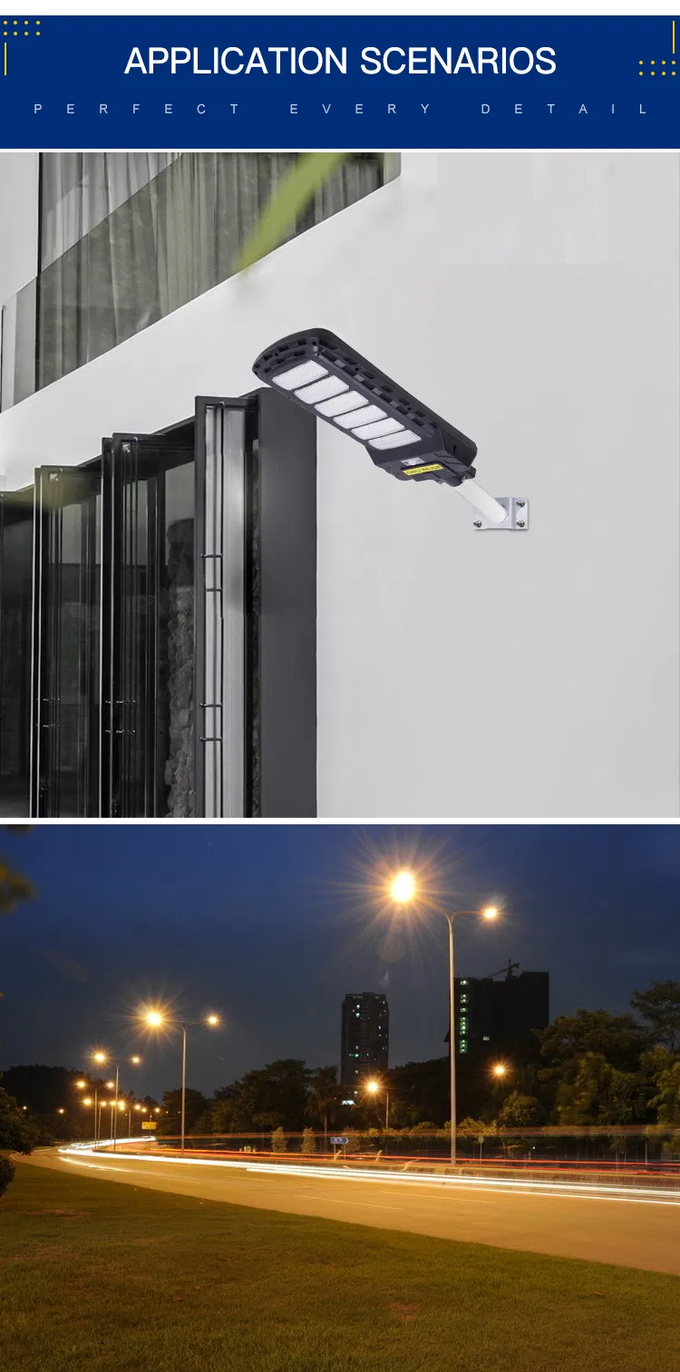 Energy Saving IP65 Waterproof Slim Integrated All in One Solar Streetlight Outdoor 300W Solar LED Street Light