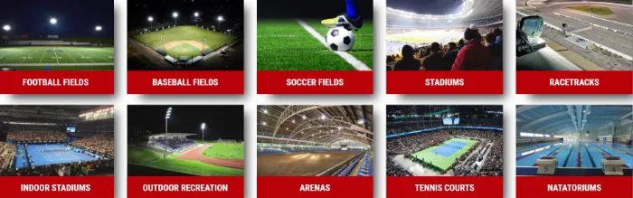 Exterior Lighting High Mast Flood 800W LED Sports Field Light