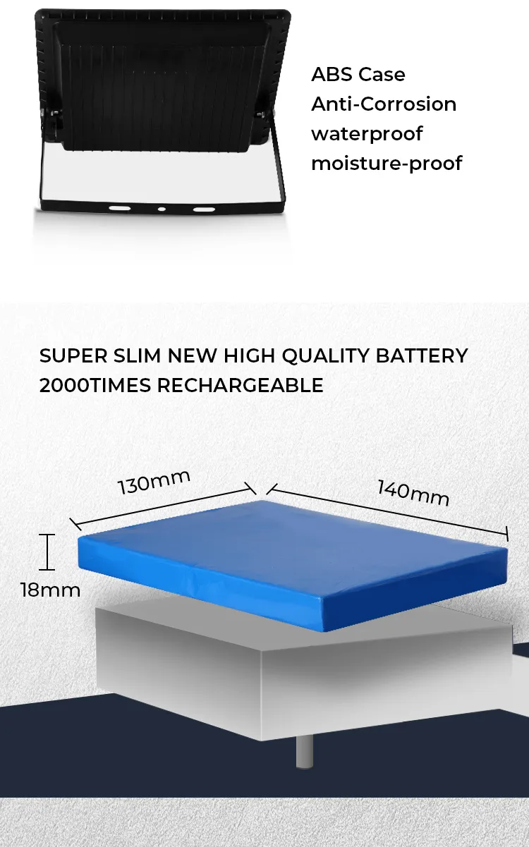 Factory OEM ODM Popular 300W LED Solar Light Heat Resisting Waterproof IP65 Emergency Light Solar Lights