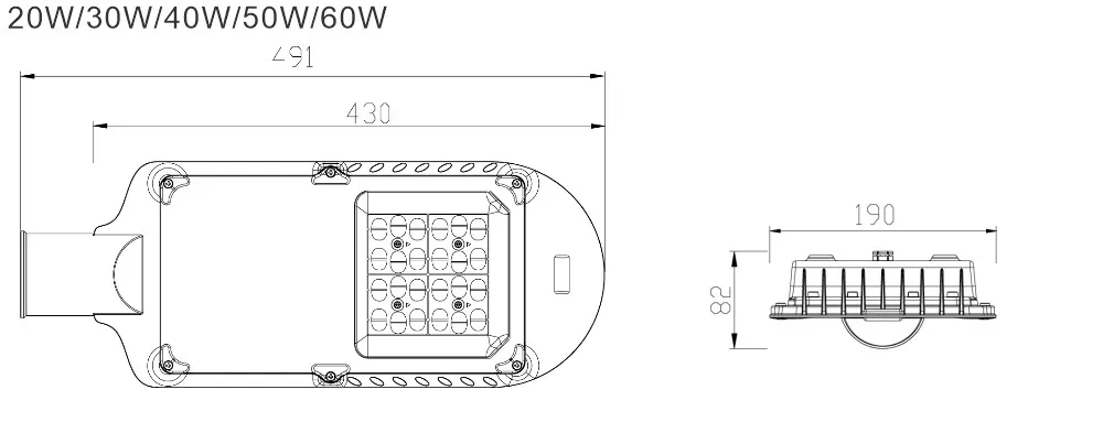 Factory Price Cobra Type 6500K 100 Watt 100W LED Street Light for Street Garden Roard