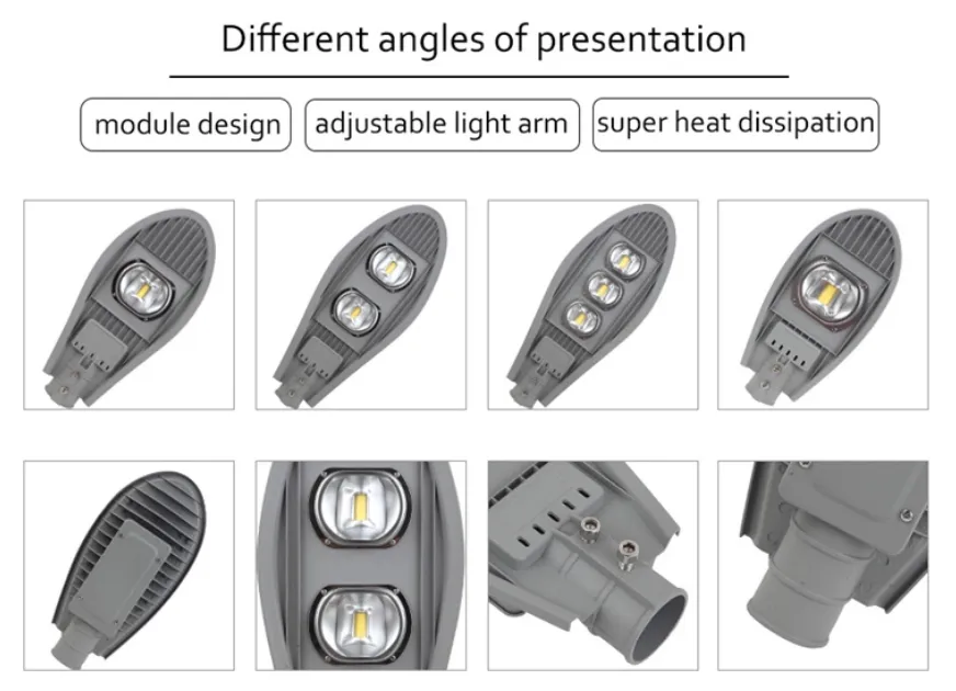 Factory Price IP65 Waterproof High Lumen 50W 100W 120W 150W LED Outdoor Road Lighting