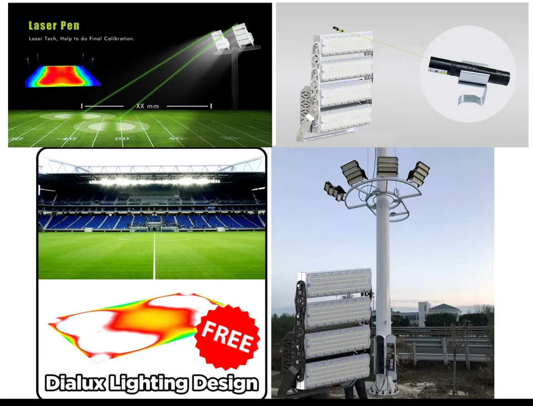 Foco High Mast Football Basketball Sport Court Projector Fixture 1500W 1200W 300W 400W 600W 1000W 500W Outdoor LED Spotlight Reflector Stadium LED Flood Light