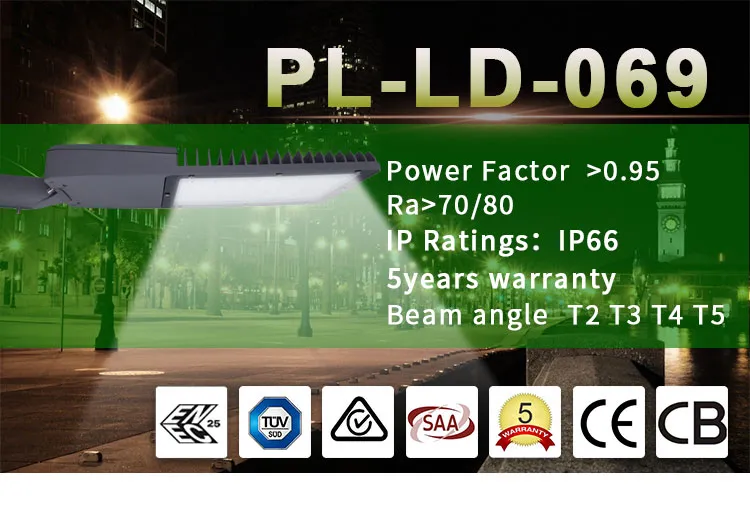High Lumen High Working Efficiency IP66 Waterproof 150W LED Street Light