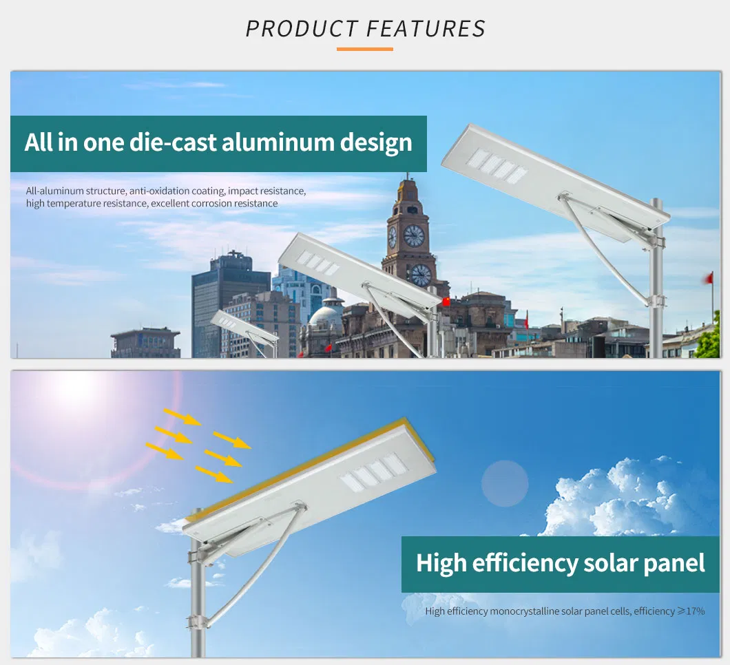 High Quality 5 Years Warranty 30W-150W Outdoor LED Solar Street Light, Custom Dialux Design