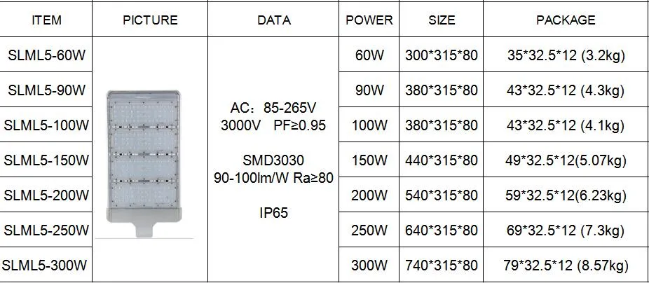 High Quality Classic Outdoor LED Street Light 150W