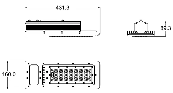 High Quliaty Super Bright 110lm/W White 6500k 5700k 5000k 4000k 120V 230V 240V 277V LED Street Light Price