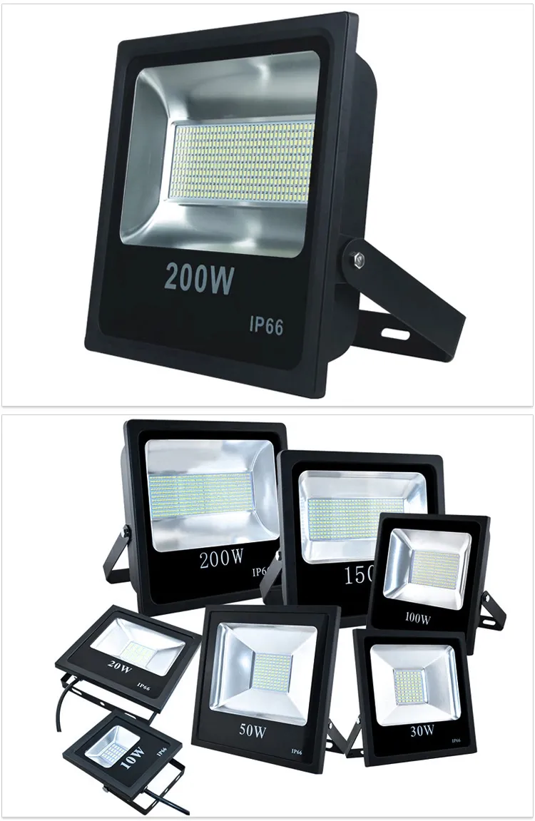 Hot Sale 10W 25W 40W 60W 100W 200W 300W Outdoor Lighting Projector Solar LED Flood Light