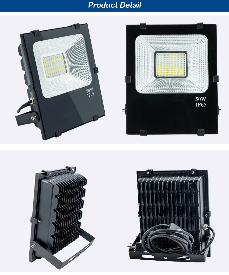 Hot Sale 10W 25W 40W 60W 100W 200W 300W Outdoor Lighting Projector Solar LED Flood Light