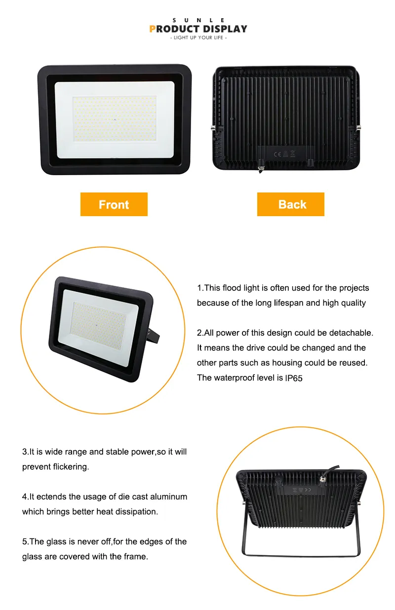 IP65 Outdoor Concert Square Factory LED Flood Light 300W