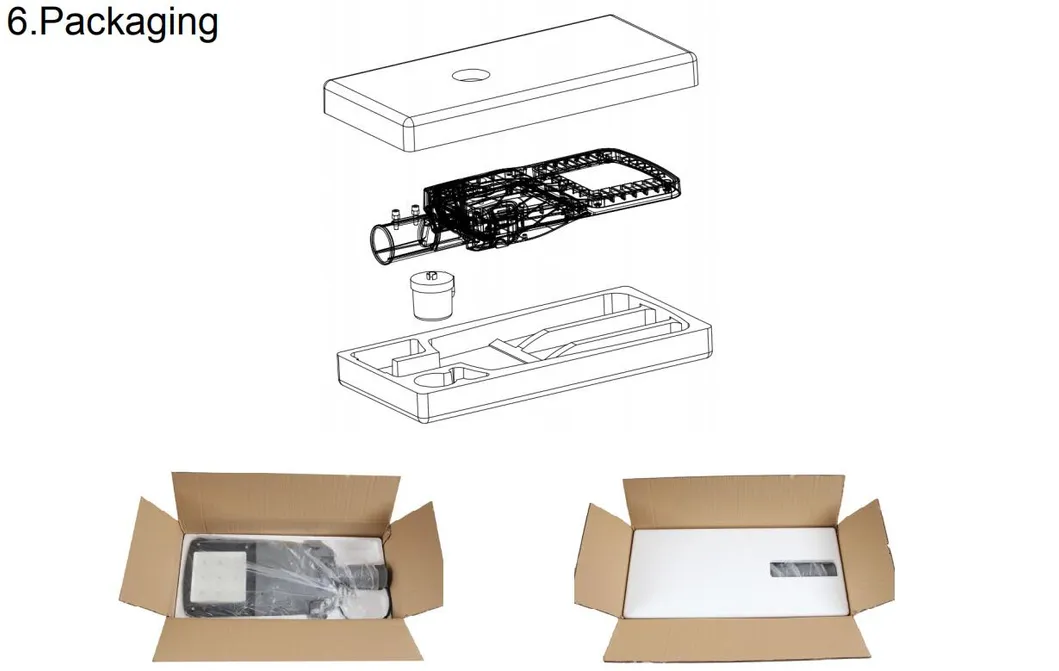 IP66 5 Years Warranty Yard Path Light Direct Mount 25W LED Road Lighting