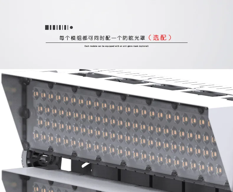 IP67 AC85-277V Meanwell Driver 5050SMD Multibeam Outdoor Sport Light 160lm/W 400W LED Tennis Court Lighting