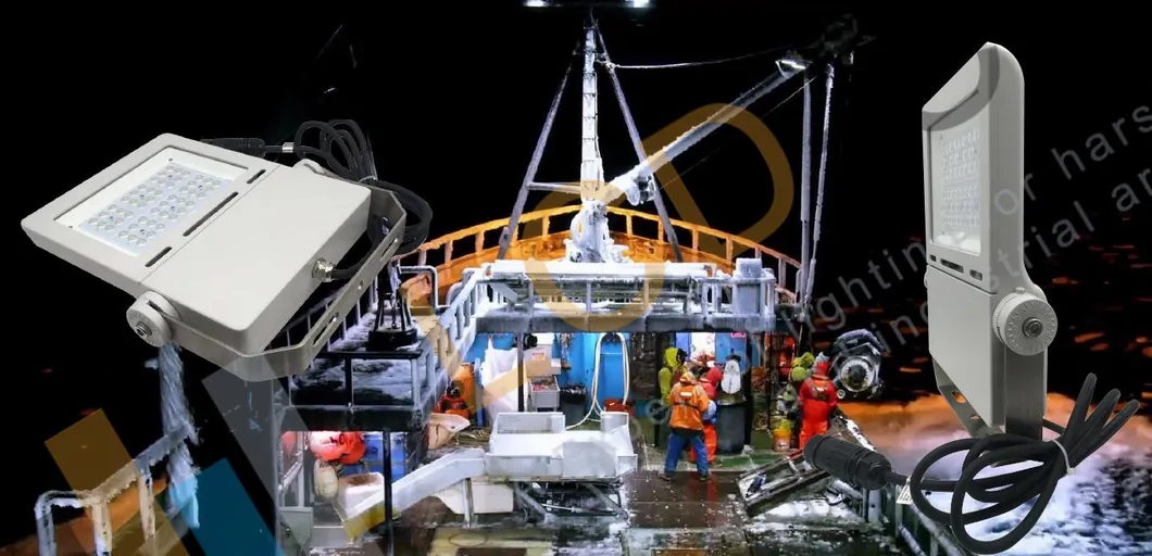 LED Flood Light 100W 145lm/W SMD5050 LED Meanwell Driver Elg-100 Marine LED Floodlight IP66 Waterproof Beam Angle 2degree-120 Degree LED Floodlights for Boat