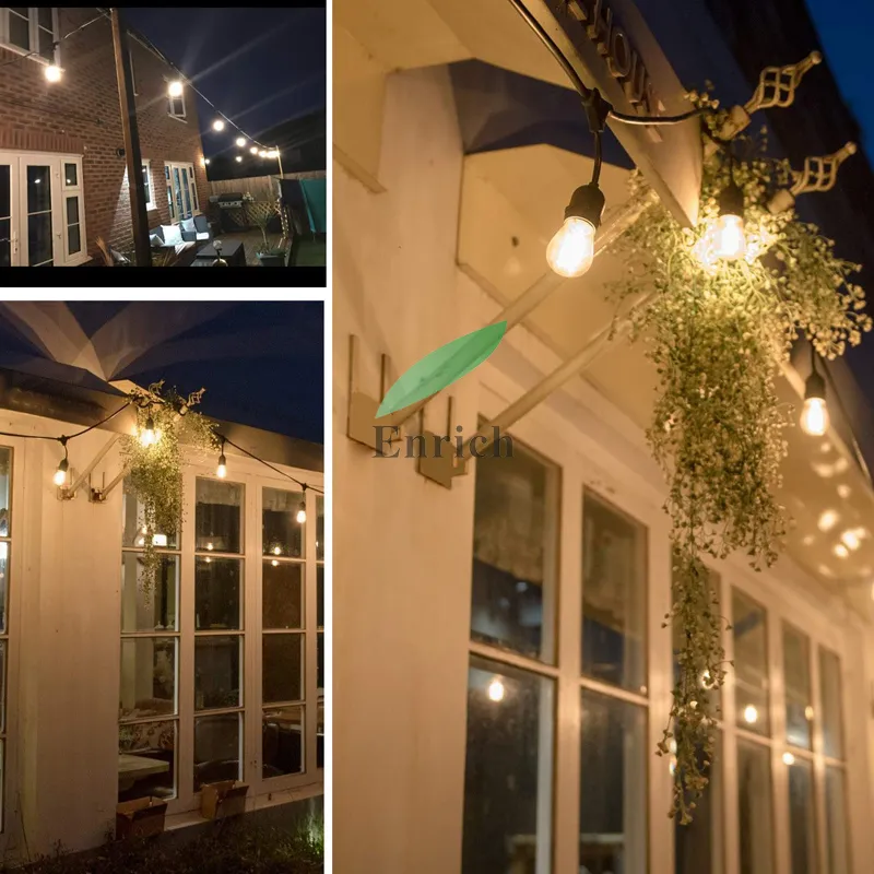LED Outdoor String Light with S14 LED Bulbs High Quality