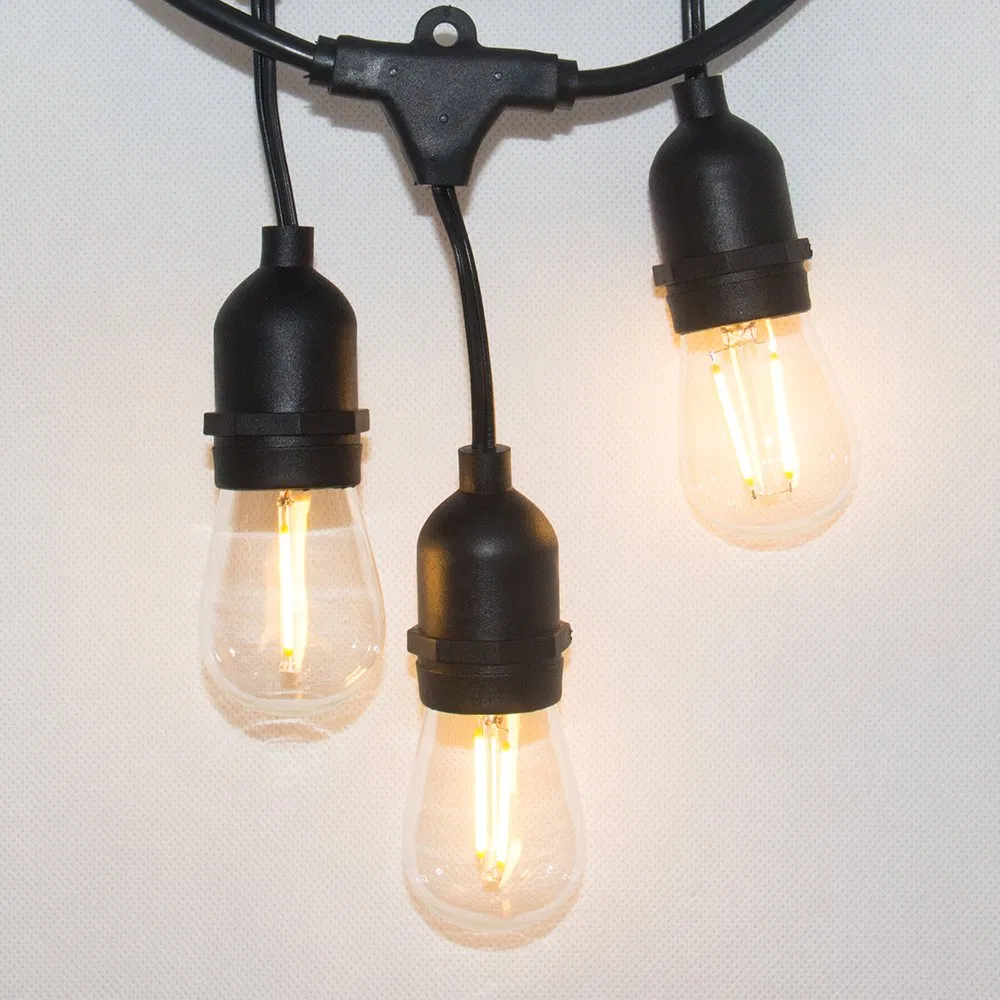 LED Outdoor String Light with S14 LED Bulbs High Quality
