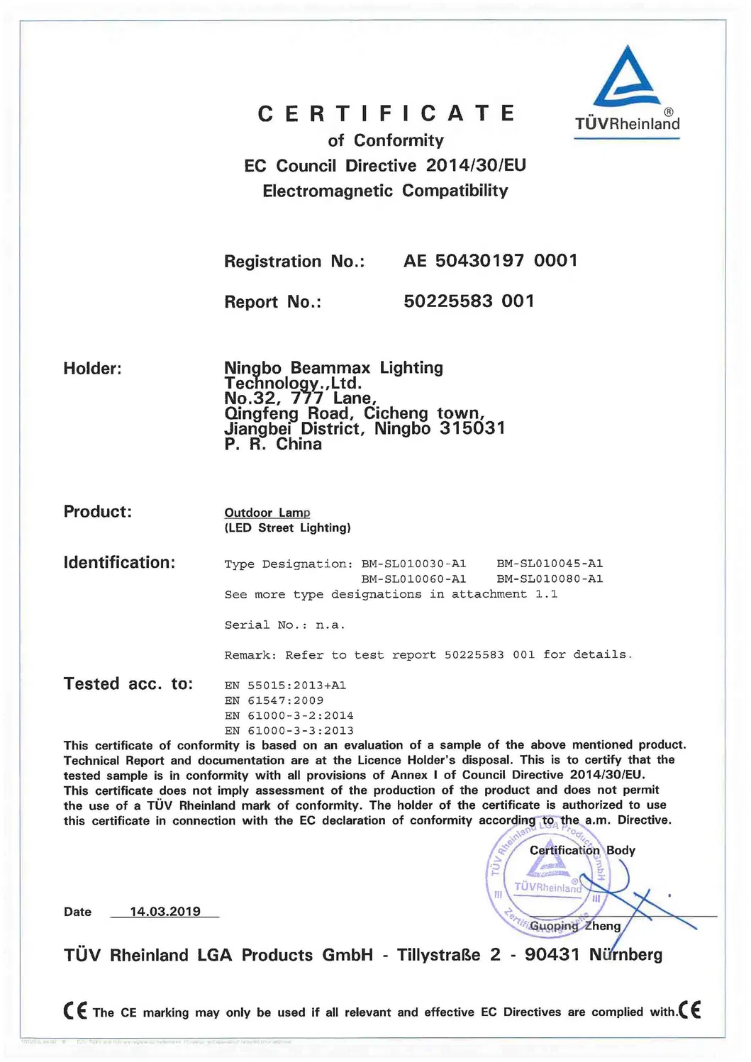 LED Street Light 250W Super Brightness Moso Driver Beammax Manufacturer Factory Price