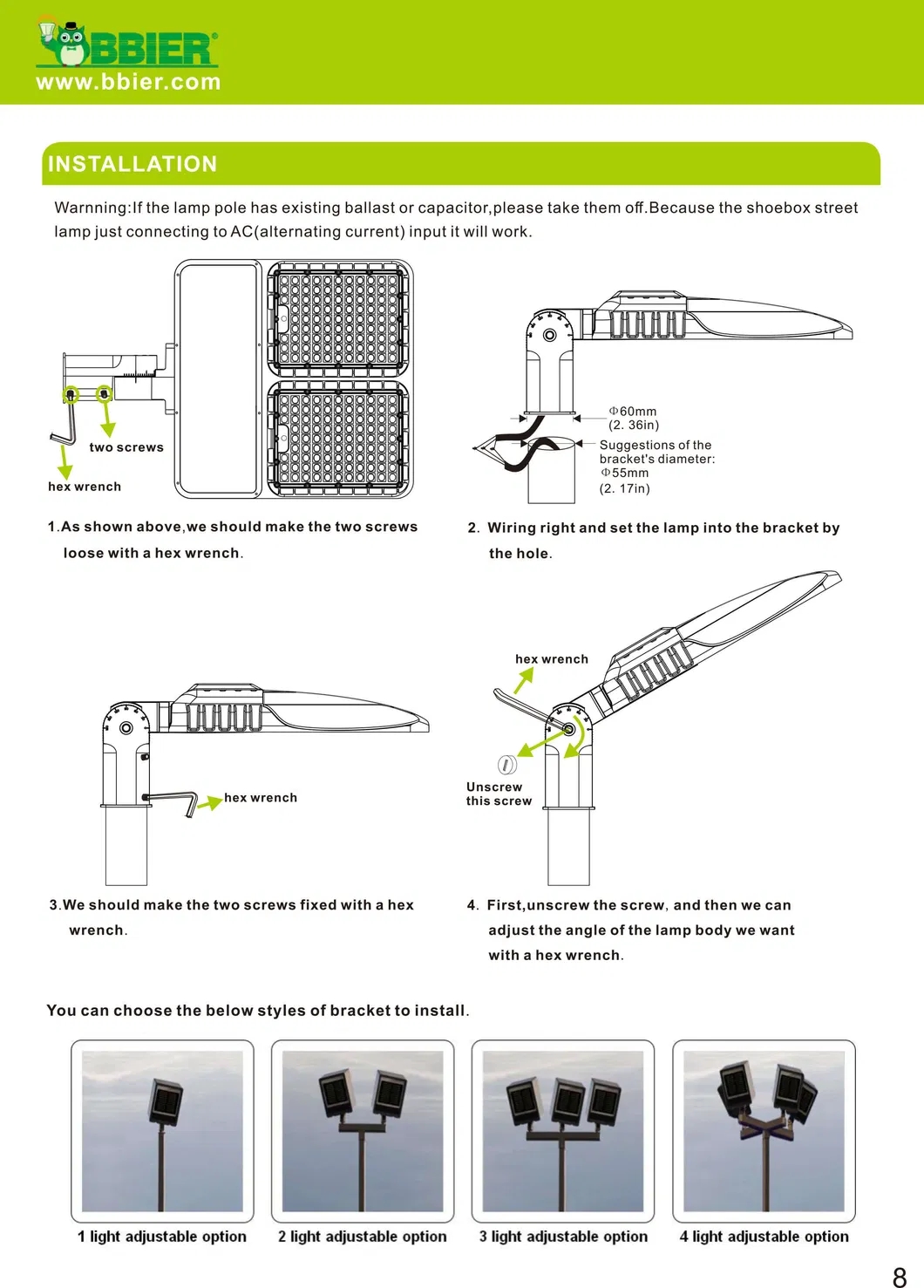 LED Street Light Manufacturers 50 Watt LED Street Light