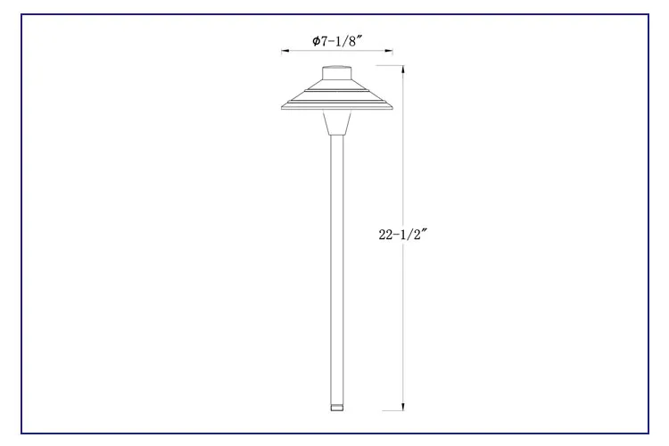 Lt2403 Solid Brass Low Voltage LED Light G4 (Lamp not included) Mushroom Path Light for Security Pathway Street Lighting