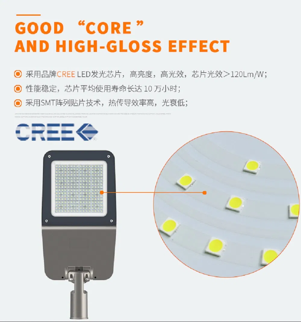 NEMA Interface LED Module Street Light 50W IP66 110lm/W with CCT3000-6500K for Harsh Environment