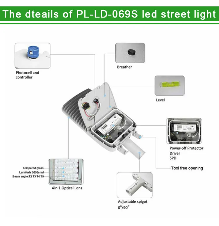 New Popular 30W Power Ik10 IP66 2700K-6500K LED Street Light