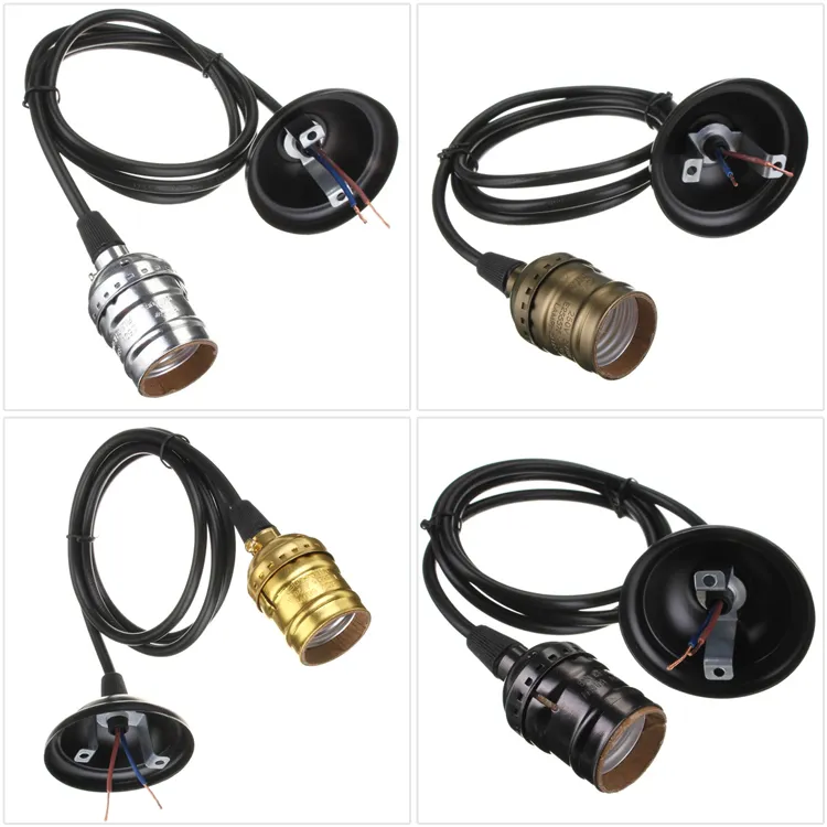 Pendant Light with E26 E27 Socket Lamp Holder with Wire